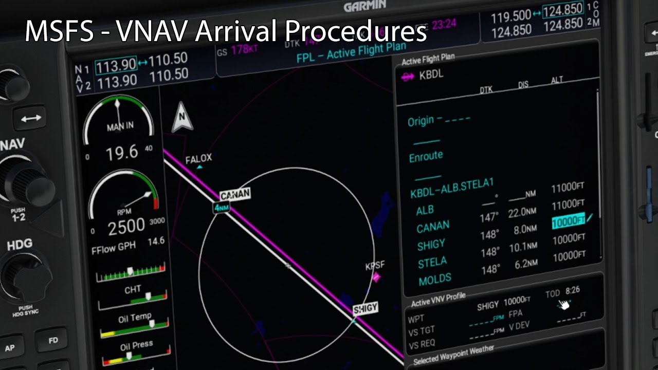 MSFS - VNAV Arrival Procedures