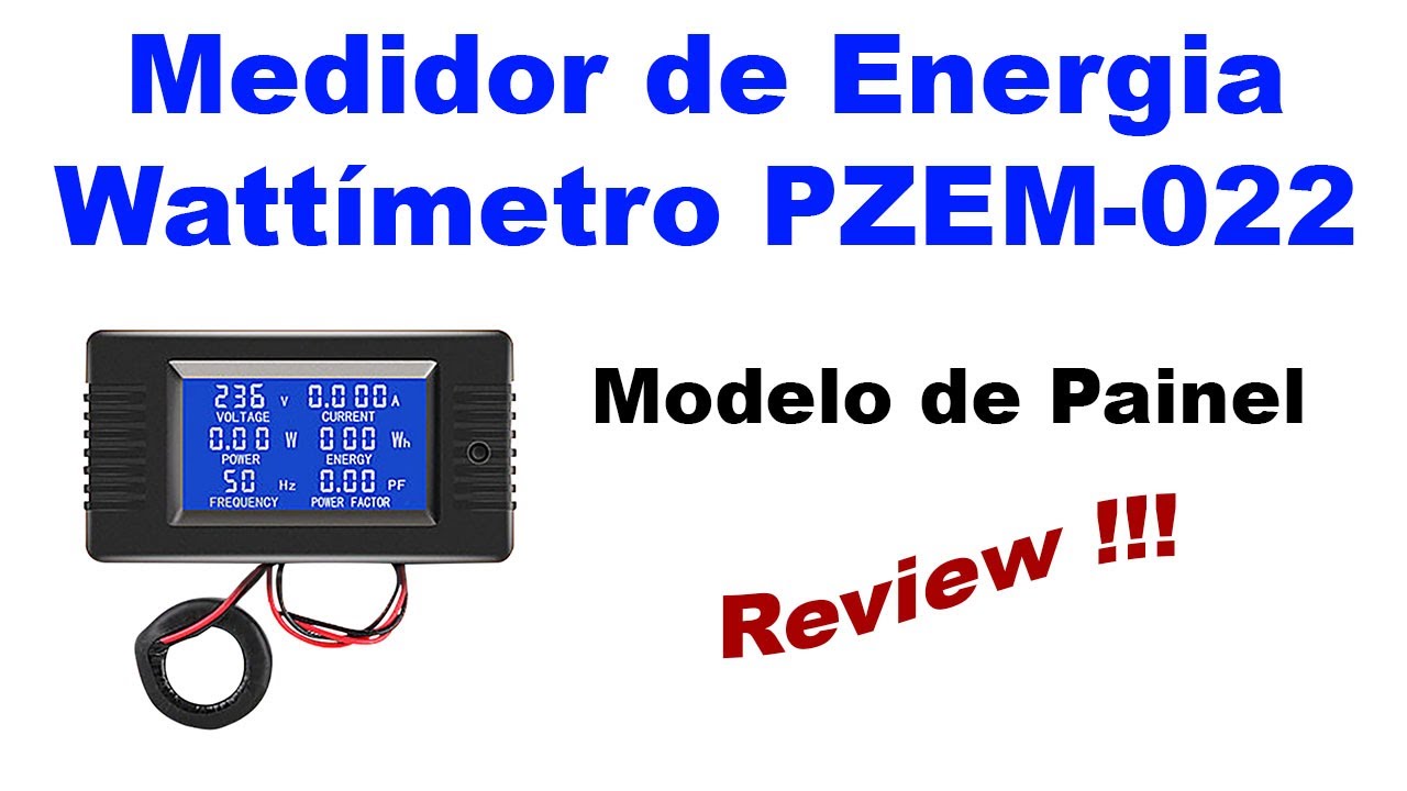Wattímetro de Painel   PZEM 022 # Vídeo Aula 13