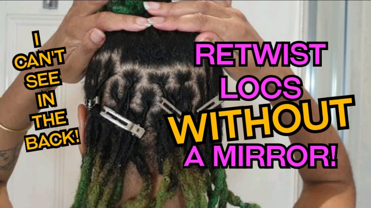 Retwisting Locs n the Back | No Mirror | Palmroll My Own Locs | Quarantine Locs