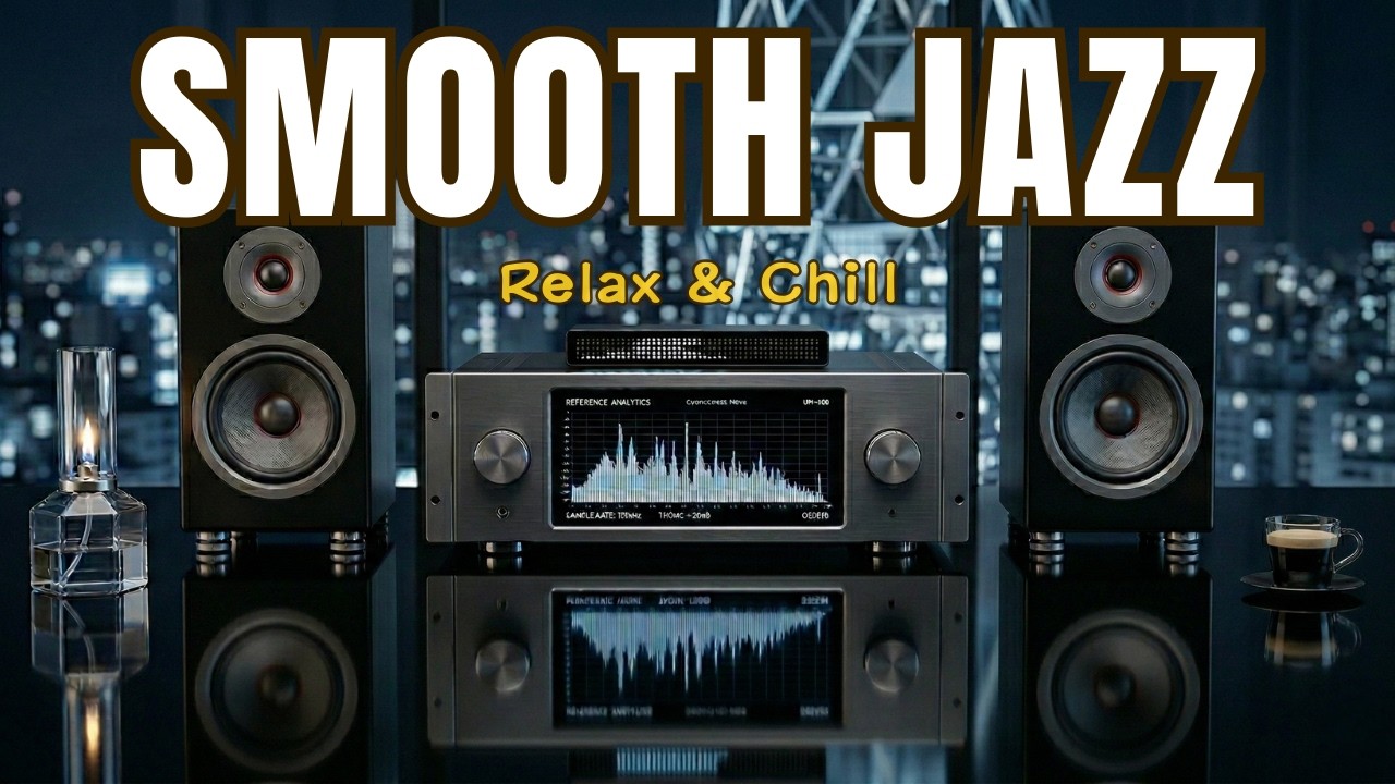 Smooth Jazz Music 🌃 Late Night City Ambience & Cozy Lounge Vibes - Relax & Chill