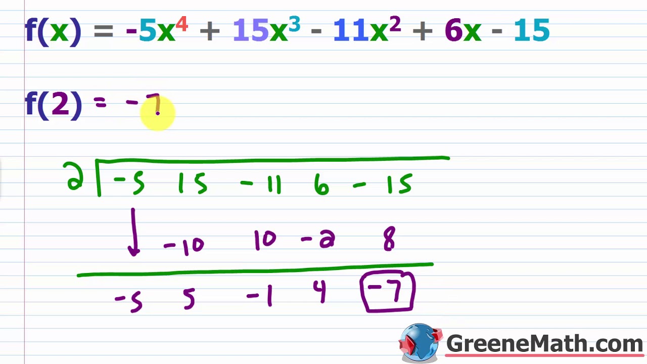 The Remainder Theorem