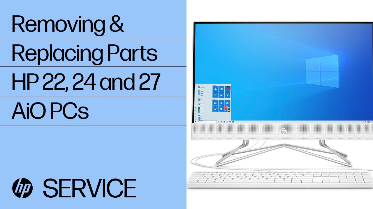 Removing & replacing parts for HP 22, 24 and 27 AiO | HP Computer Service