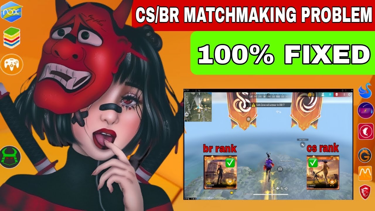 PC Matchmaking Problem Solve 100% || How To Play Br & Cs Rank Match On Pc Emulators