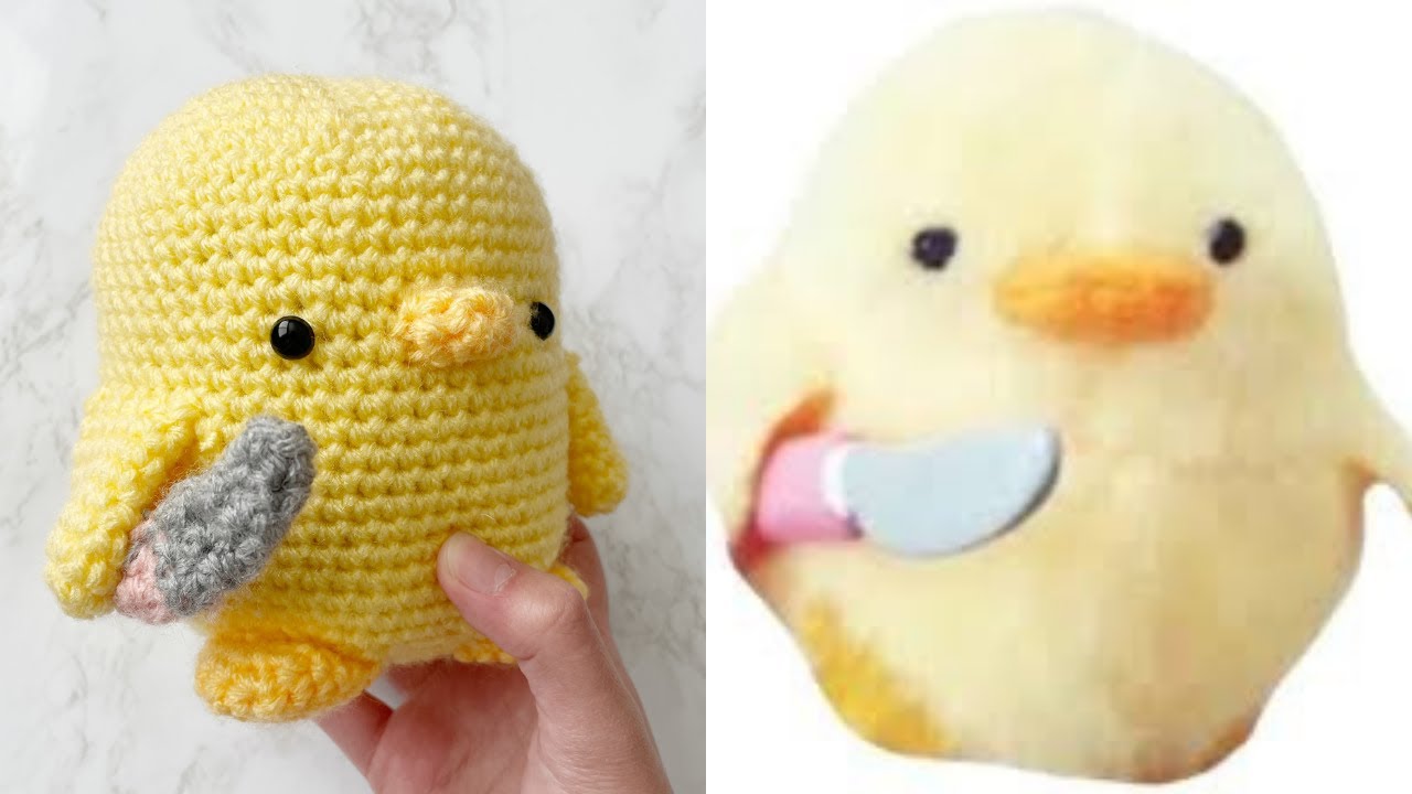 Crochet Duck with a Knife Amigurumi Tutorial