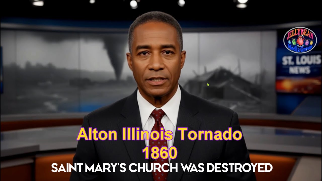 The Alton Tornado of 1860 - St. Mary's Church Destroyed