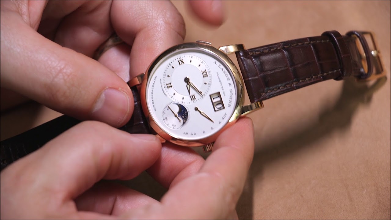 A. Lange & Sohne Lange 1 Moon Phase Watch Review | aBlogtoWatch