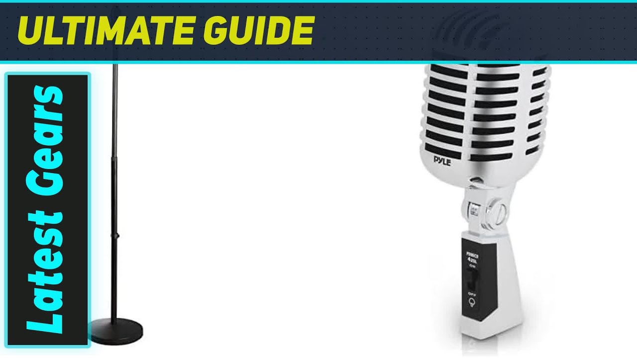 Pyle Classic Retro Dynamic Vocal Microphone: The Ultimate Vintage Vibe!