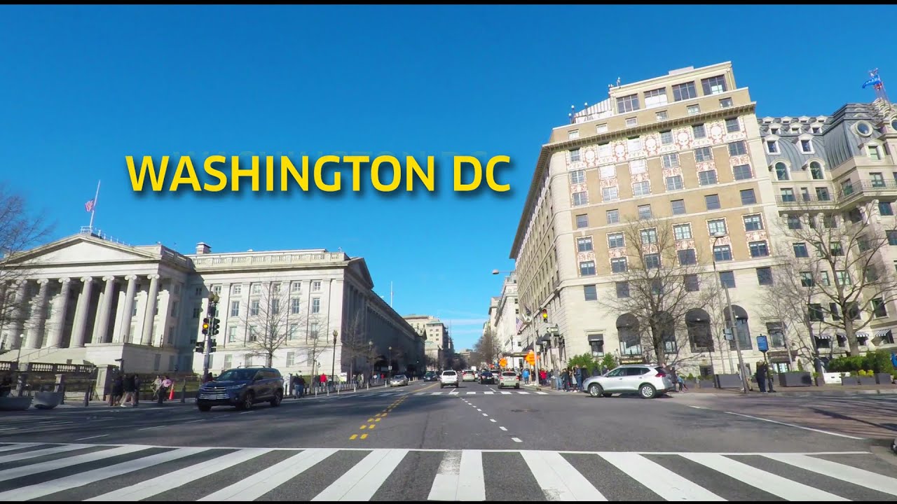 Driving in Washington DC 4K