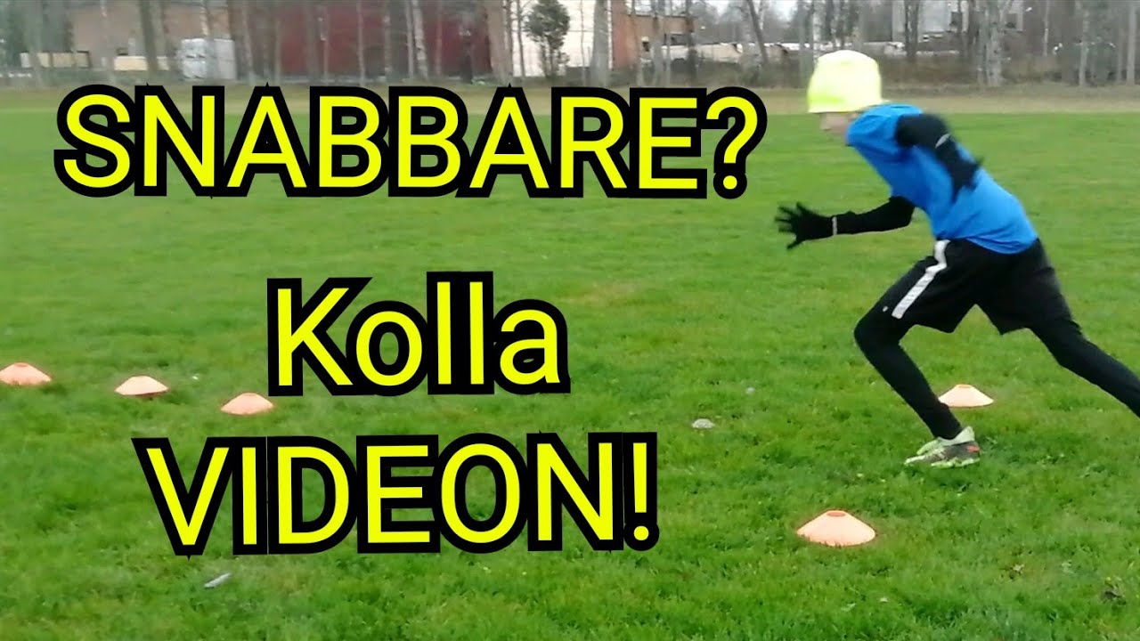 SÅ BLIR DU DUBBELT SÅ SNABB! *Fyra Övningar* - Fotboll