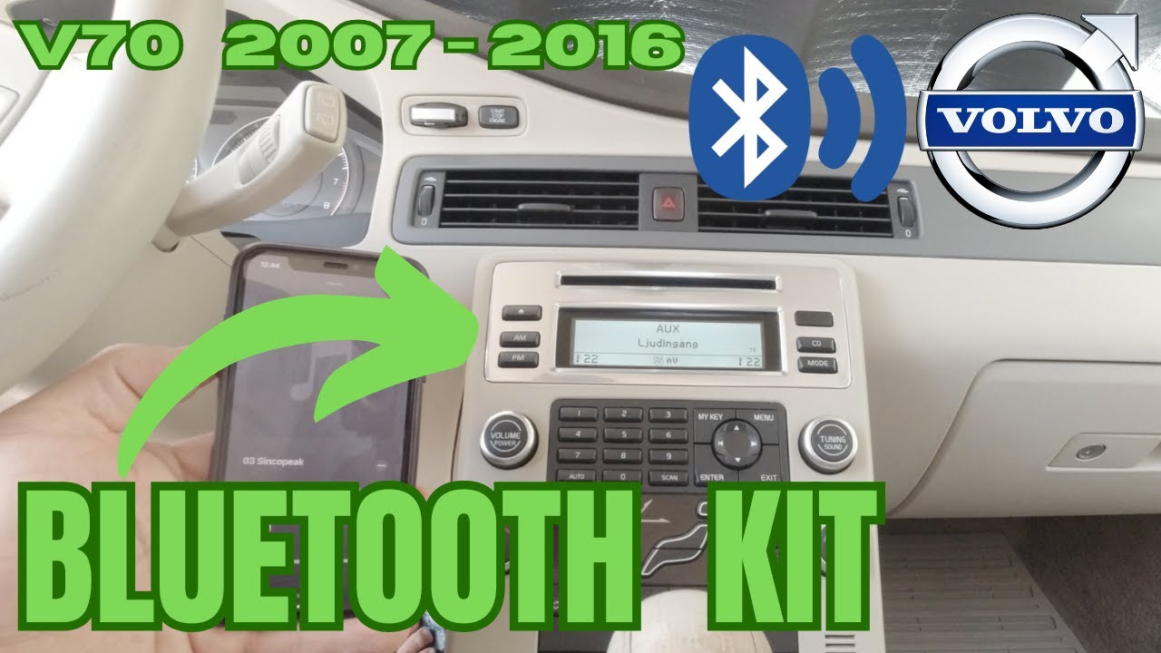 👍АДАПТЕР BLUETOOTH VOLVO Vparts, S80, V70, XC60, XC70, XC90, C30, C70, S40, V50, ПОЛНАЯ УСТАНОВКА