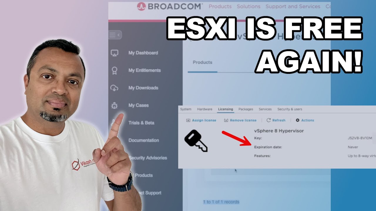 Как загрузить бесплатную версию VMware ESXi 8