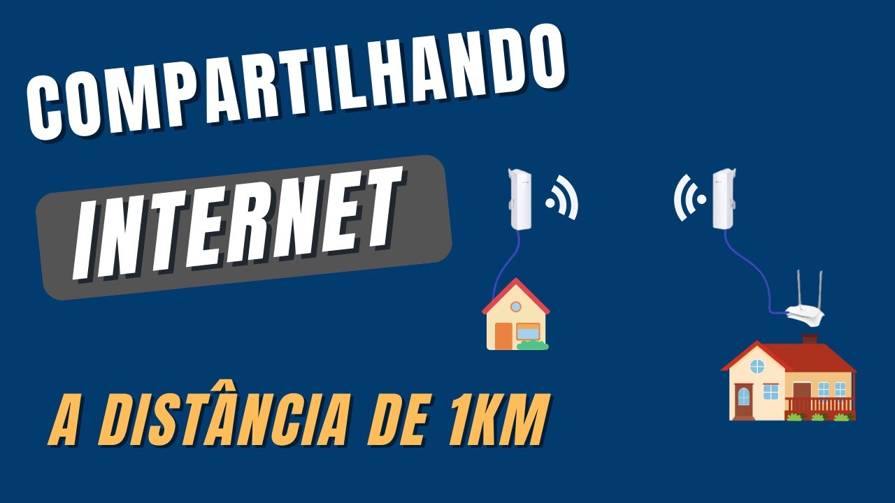 Como Compartilhar Internet a Dist&acirc;ncia at&eacute; 1Km rede Sem Fio #wifi dois pontos #wireless