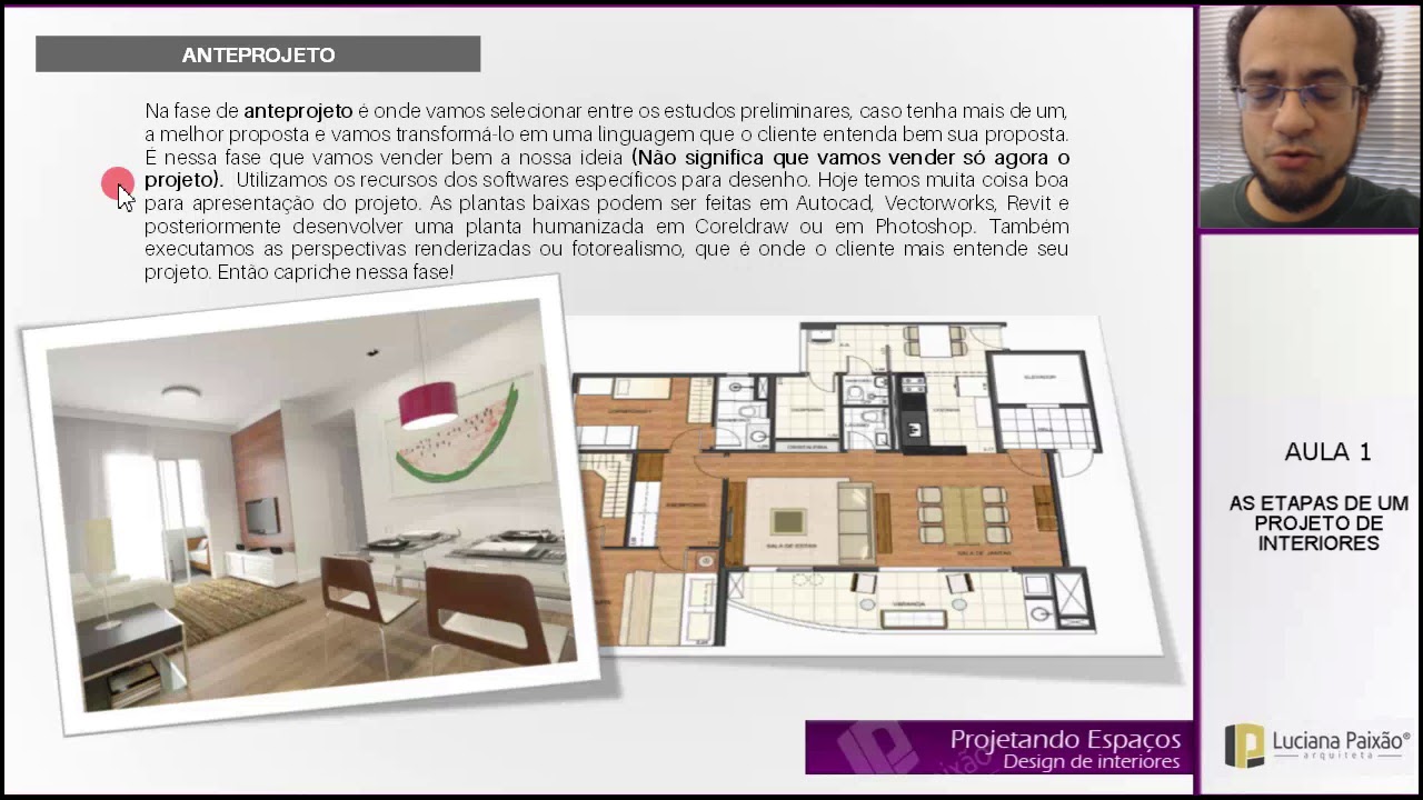 Mini curso de Design de Interiores: AULA 01 – AS ETAPAS DE UM PROJETO DE INTERIORES