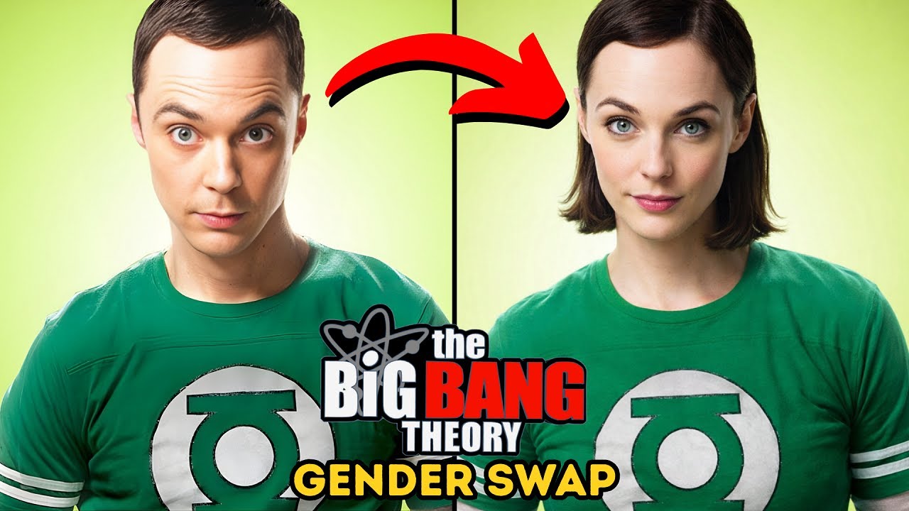 The Big Bang Theory Swapped Genders - Voiced AI Animation