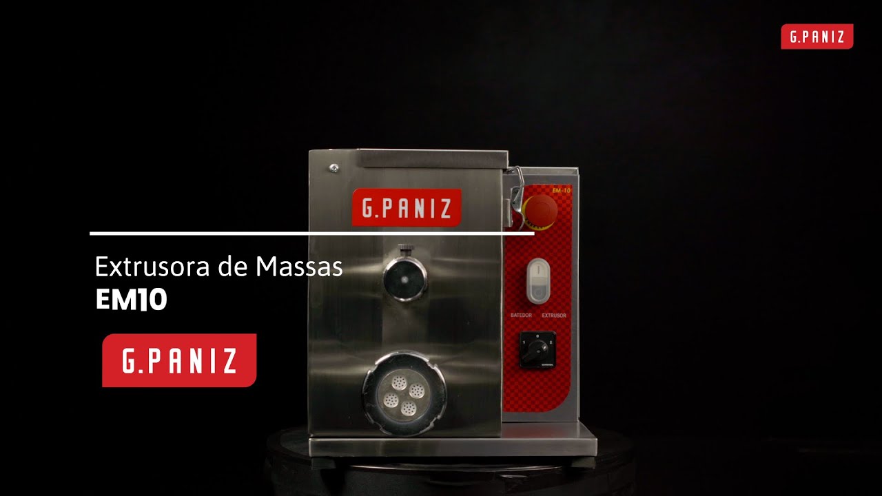 Extrusora e amassadeira de massas frescas G.Paniz - EM10