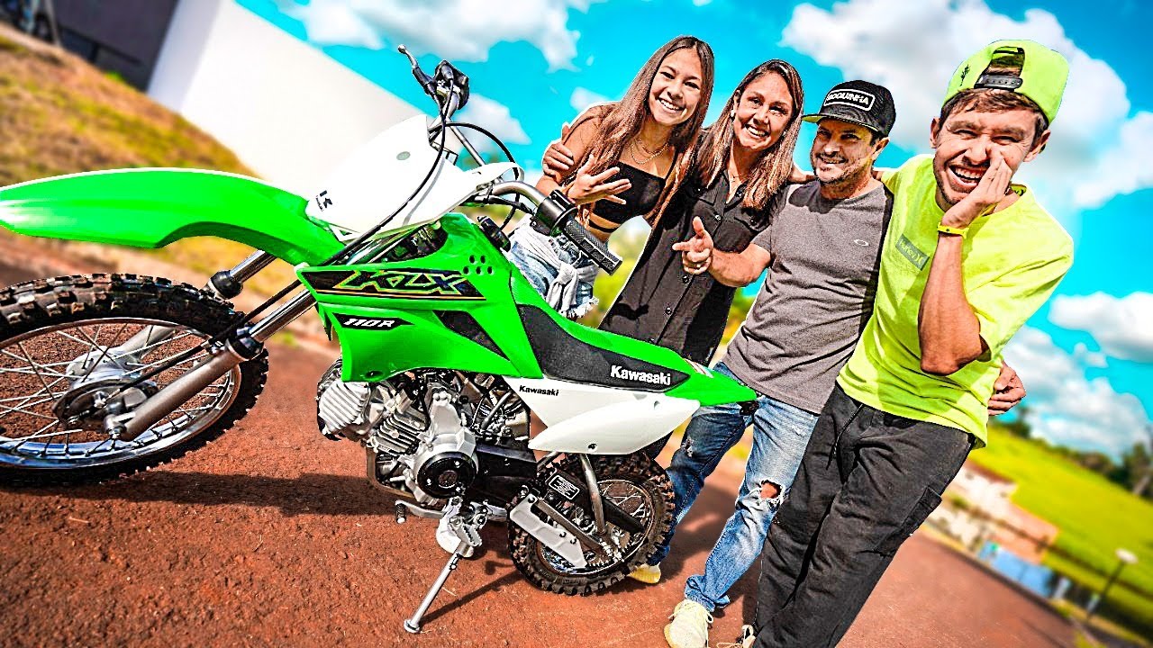 REAÇÃO DA MINHA FAMÍLIA AO VER A MINI MOTO NOVA