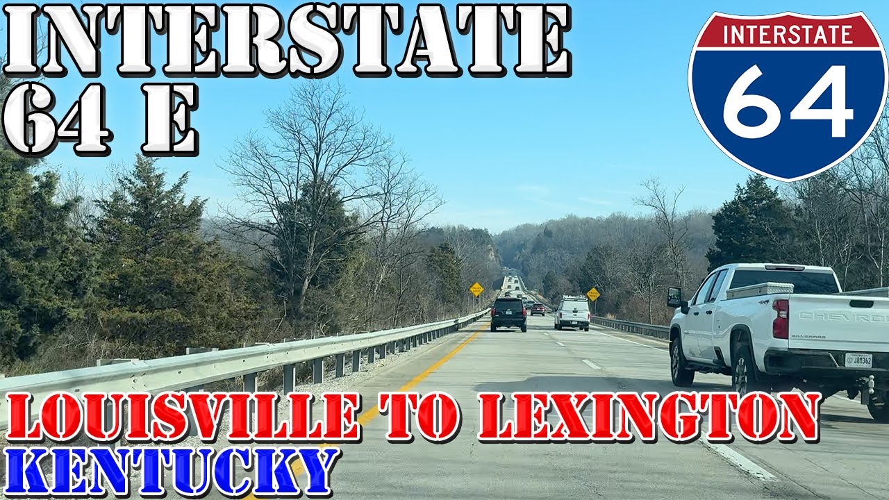 I-64 East - Louisville to Lexington - Kentucky - 4K Highway Drive