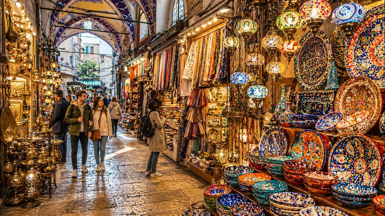 ISTANBUL TURKEY 2026 4K MARKET TOUR | Sultanahmet, Sirkeci, Turkish Lamps & Souvenir Shops