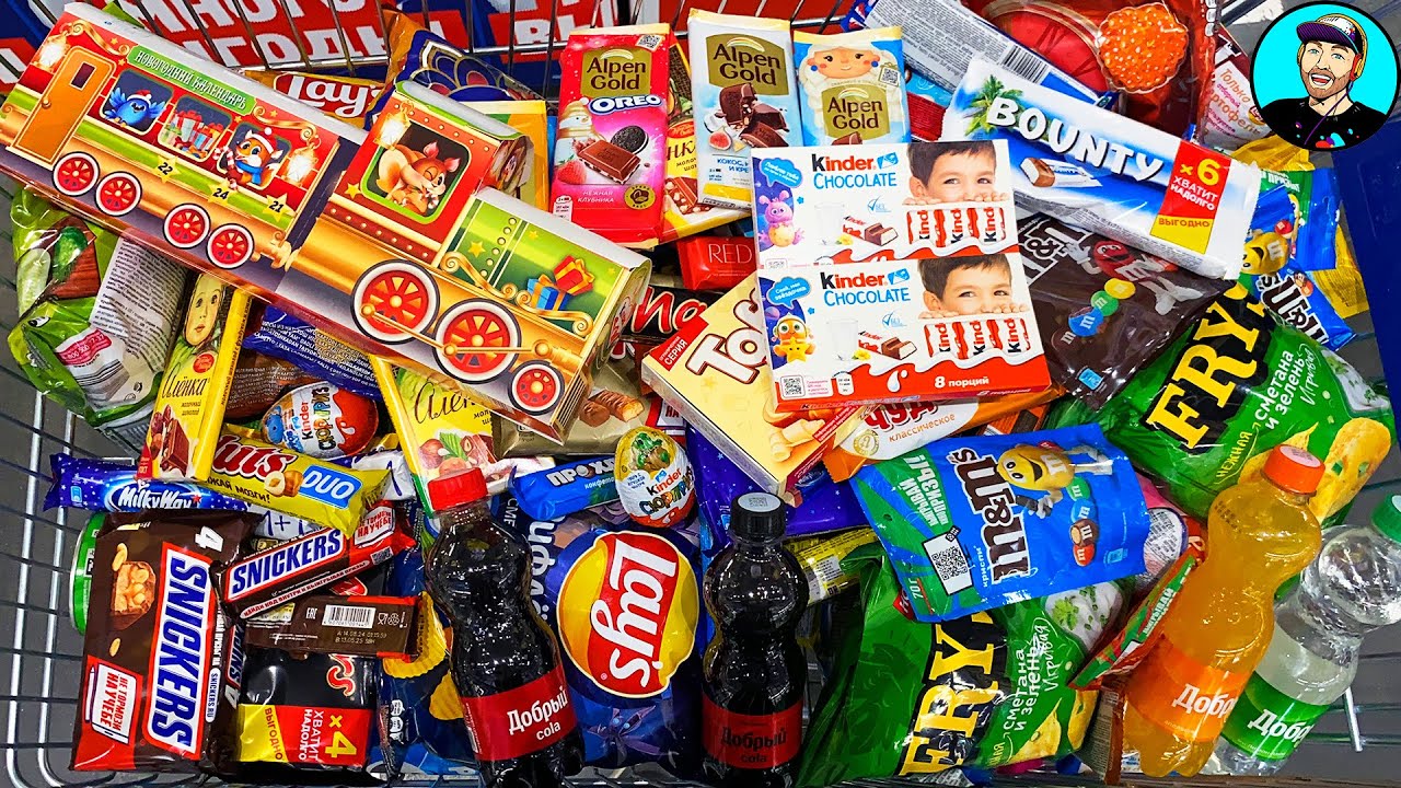 A Lot of Candy 2024 #COMPILATION Satisfying video / ASMR M&M's, Coca-cola, Киндер Сюрпризы, Nuts