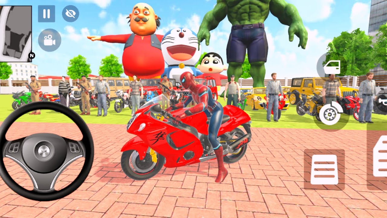 🤑Indian Theft Auto Simulator🤩Spiderman Indian Car Purchase😱|| Android Gameplay🎮