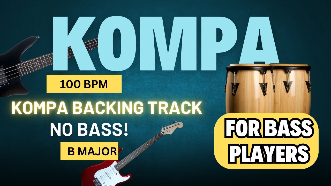 Kompa Backing Track with No Bass! Perfect For Bass Players Looking To Improve!
