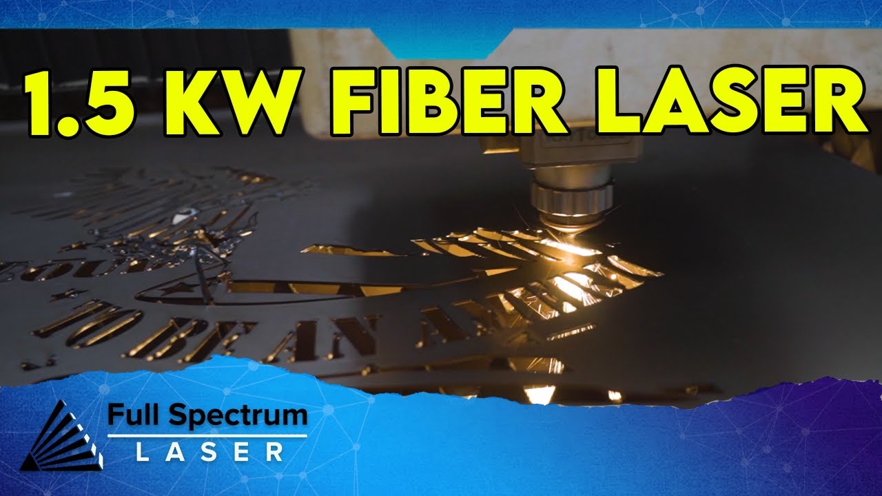 1.5 kW Fiber Flatbed Laser Cutter