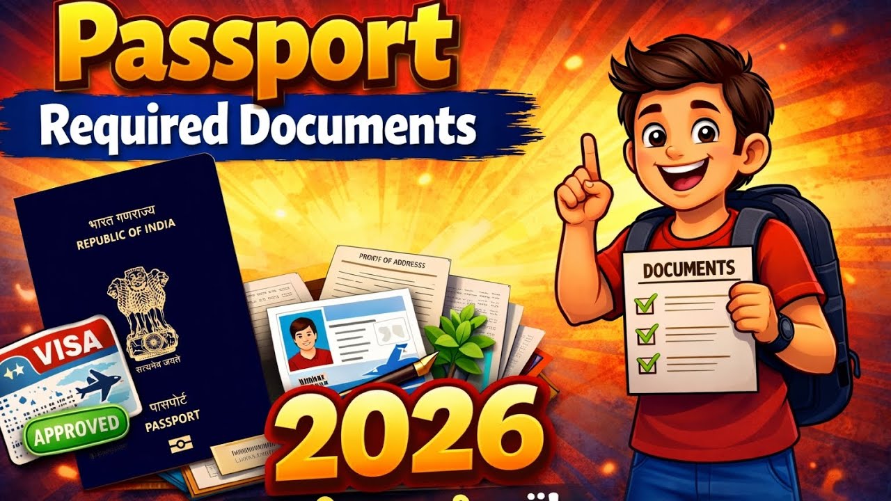 Passport Required Documents 2026 | Sabse Easy Guide Hindi 🇮🇳 #passport2026 