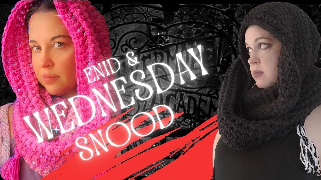Вязаный снуд Wednesday & Enid