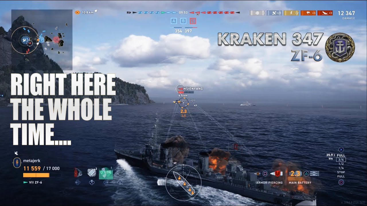 Big Penin' ZF-6 Kraken 347 | World of Warships: Legends