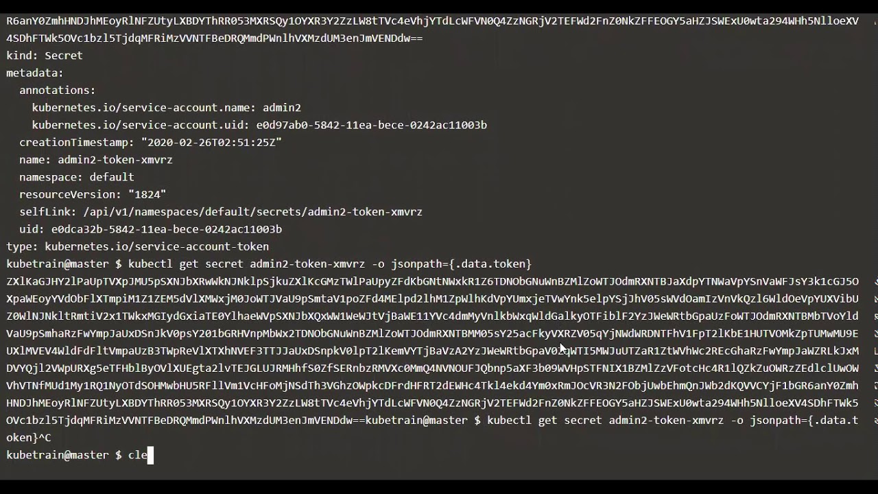 Adding a User to Kubernetes with Service Account Token