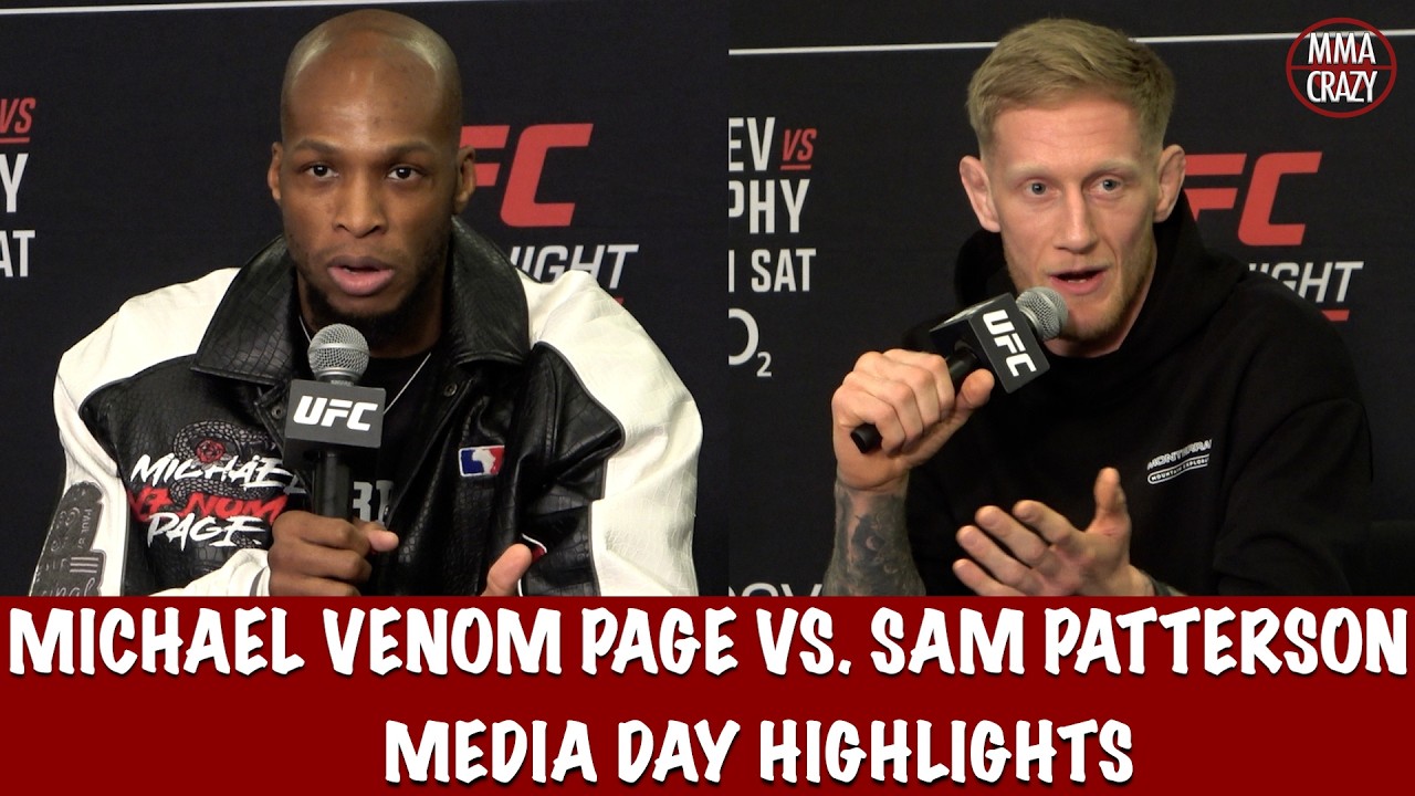UFC London: Michael Venom Page vs. Sam Patterson Media Day Highlights