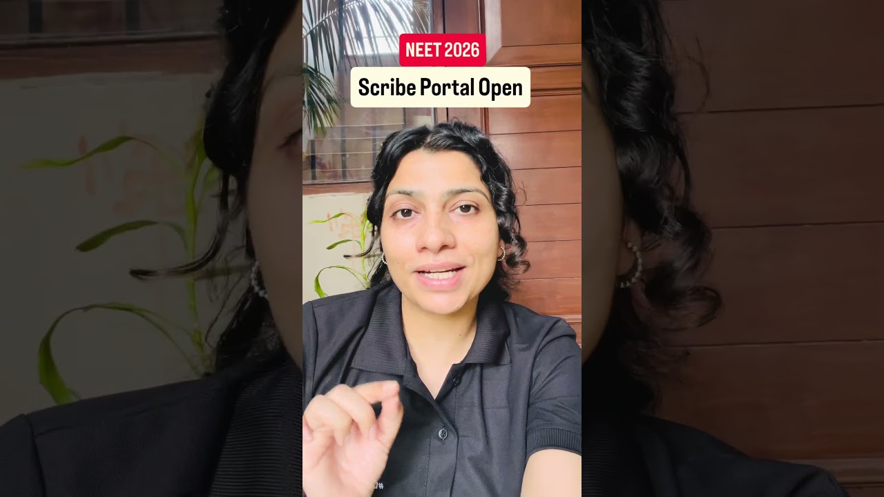NTA BIG UPDATE! Scribe Portal Open for NEET 2026 Candidates | Important Notice