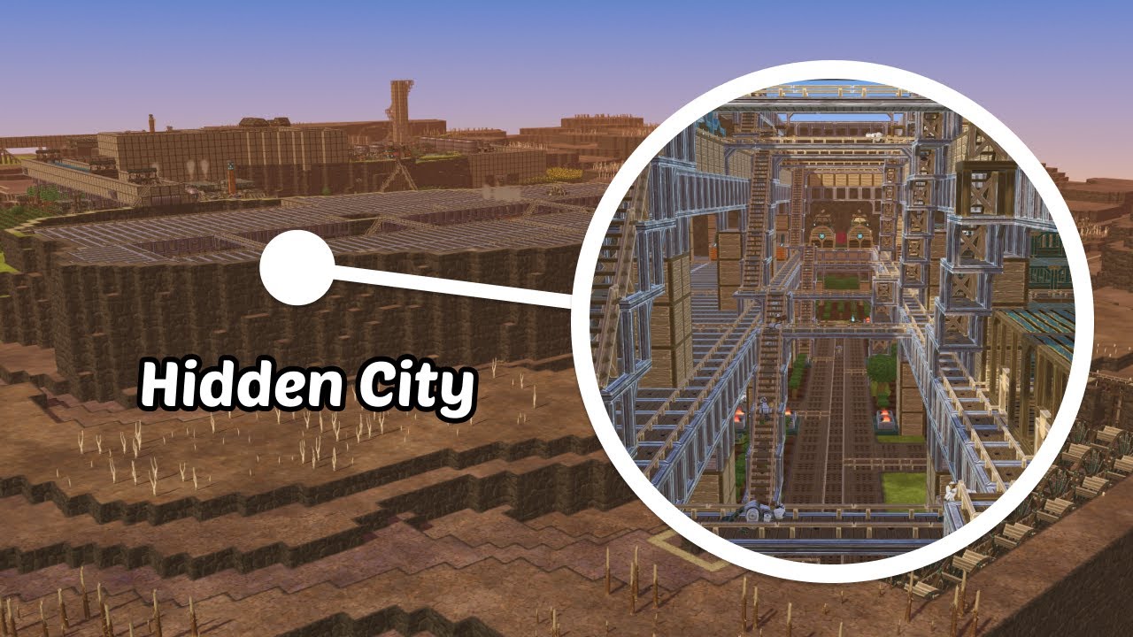 I built a hidden city of BOTs - Timberborn - Steeltide #15