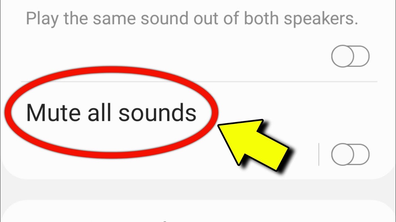 Mute All Sounds Samsung | Mute All Sound Kya Hota Hai