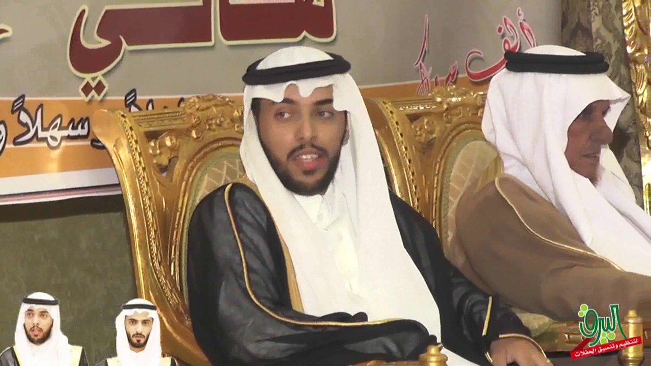 الاستقبال في حفل زواج الشابين هاني و امين أبناء الشيخ غازي نويف الظويفري 5-5-1438 هـ قاعة ليلة فرح