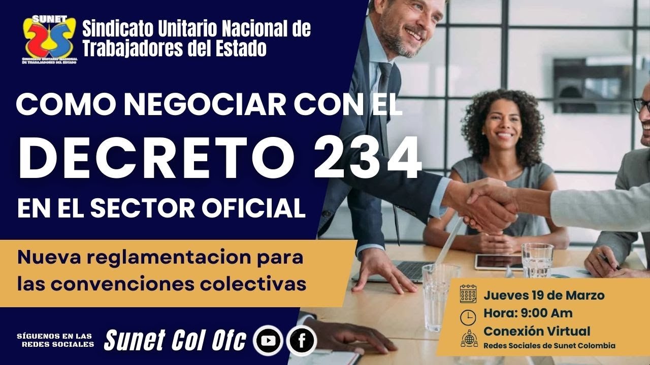 Transmisión Temática: Socialización y alcances del proceso de negociación según el Decreto 234