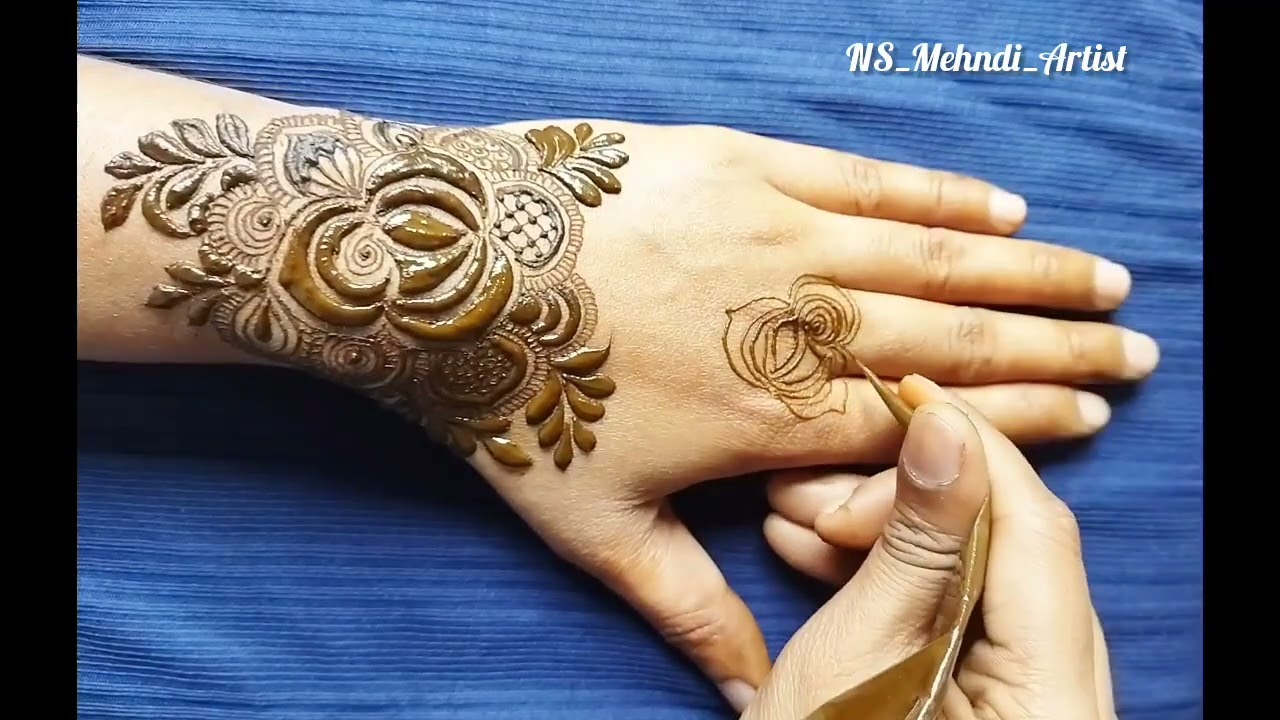 Full Hand Mehndi Design Backhand💫✨ | Ramadan Eid Special Mehndi Design | Step By Step Full Tutorial 