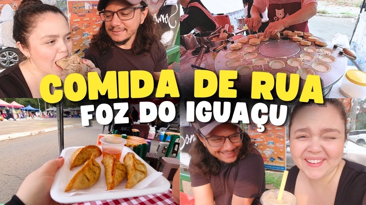 Experimentando comidas de rua em Foz do Iguaçu - Feira da JK