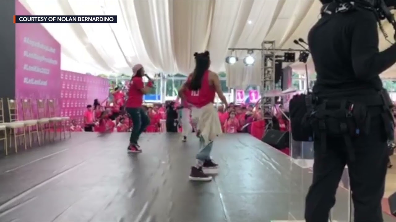 'Kay Leni Tayo' composers perform live at 'Pink Sunday' rally
