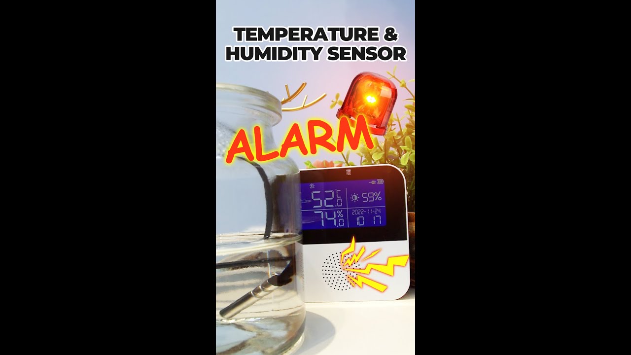 Tuya Wifi Temperature Humidity Sensor Smart Safety Home Indoor Alarm Hygrometer Monitoring Detector