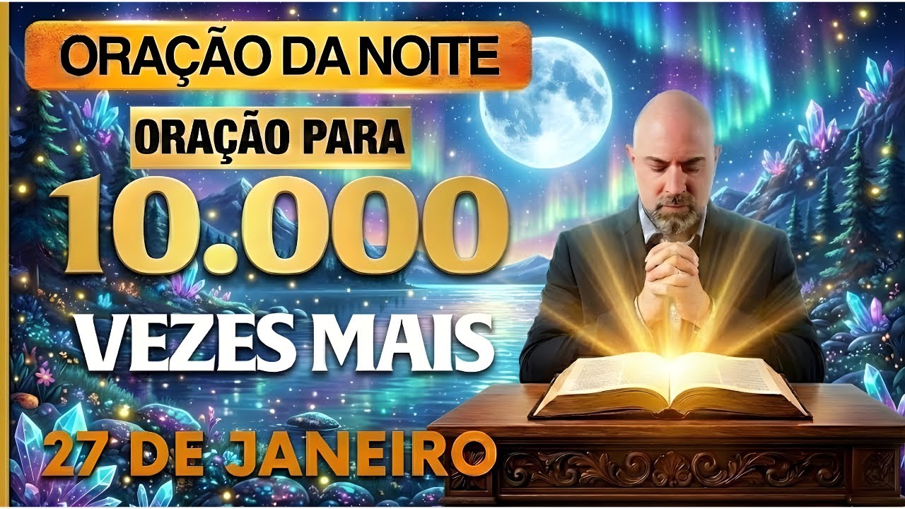 ORAÇÃO DA NOITE DE HOJE 27 DE JANEIRO SALMO 91 PARA 10 MIL VEZES MAIS SAÚDE E FORÇA VINICIUS IRACET: