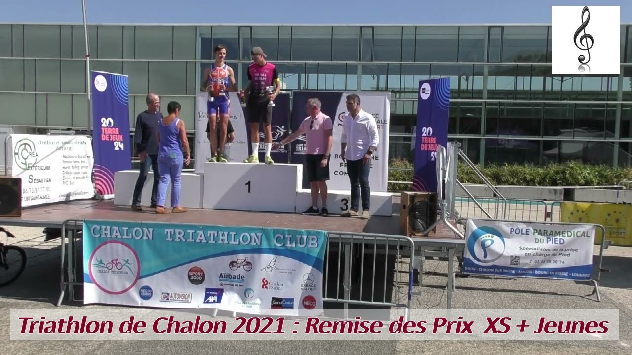 Triathlon de Chalon 2021 Remise XS et jeunes