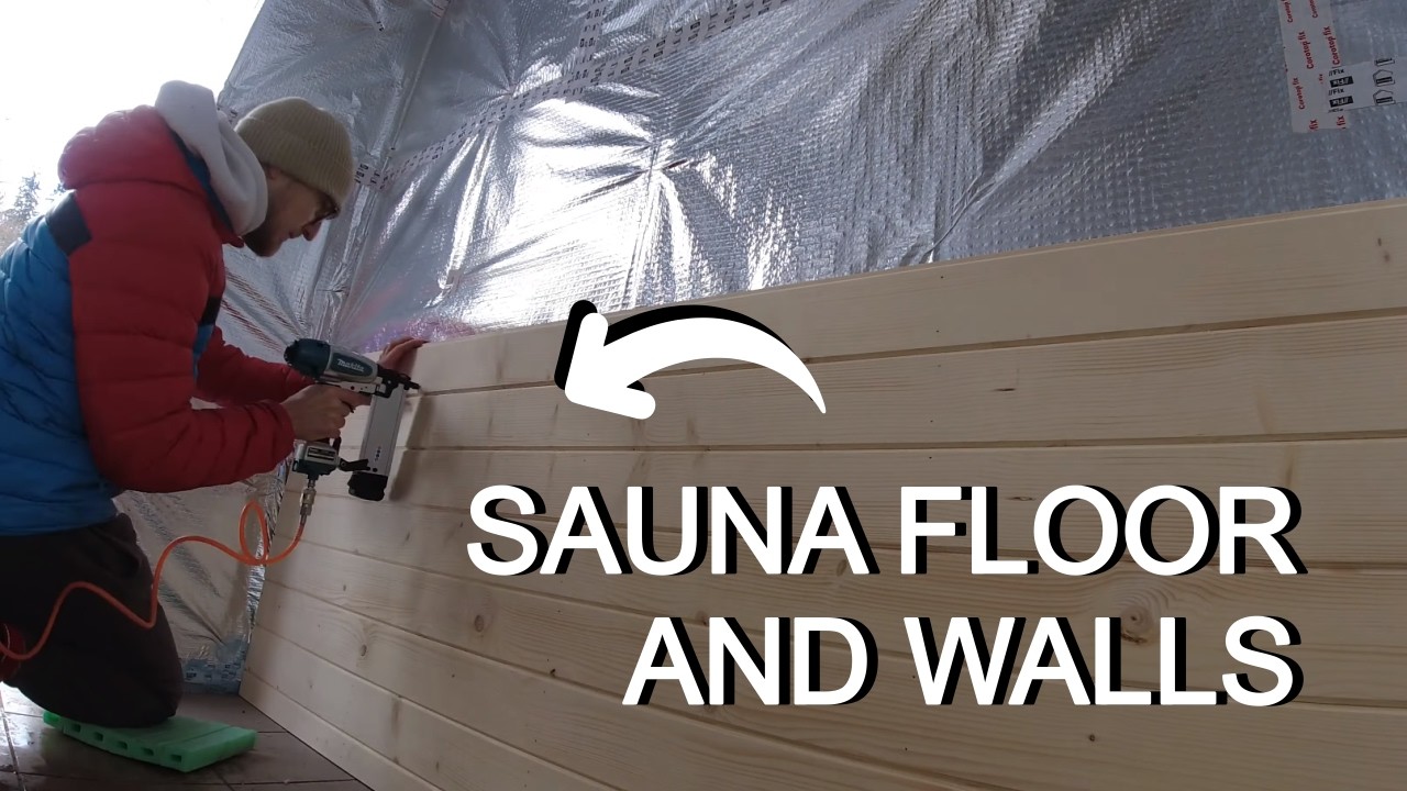 Sauna floor and walls - Episode 8