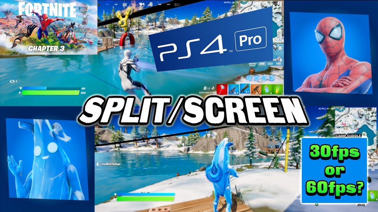 SPLIT SCREEN on PS4 Pro - Fortnite Chapter 3 / Is it any Good?