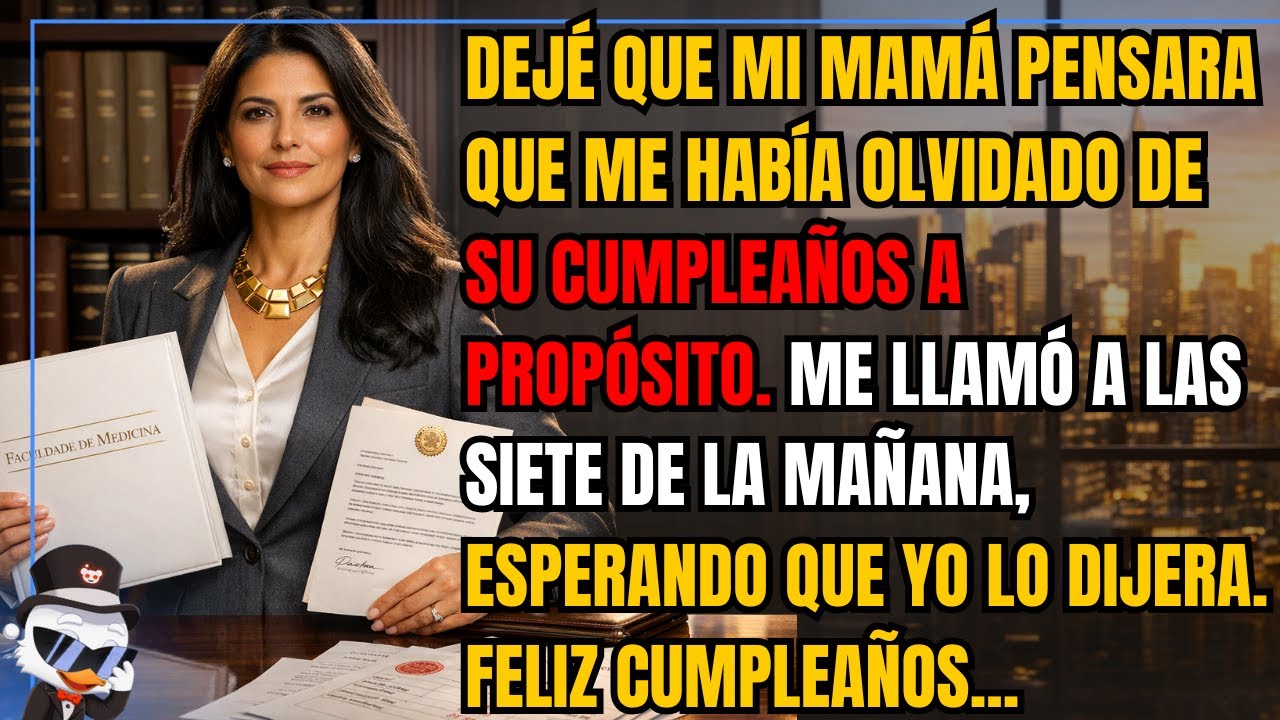 Dejé que mi mamá pensara que me había olvidado de su cumpleaños a propósito.Me llamó a las siete...
