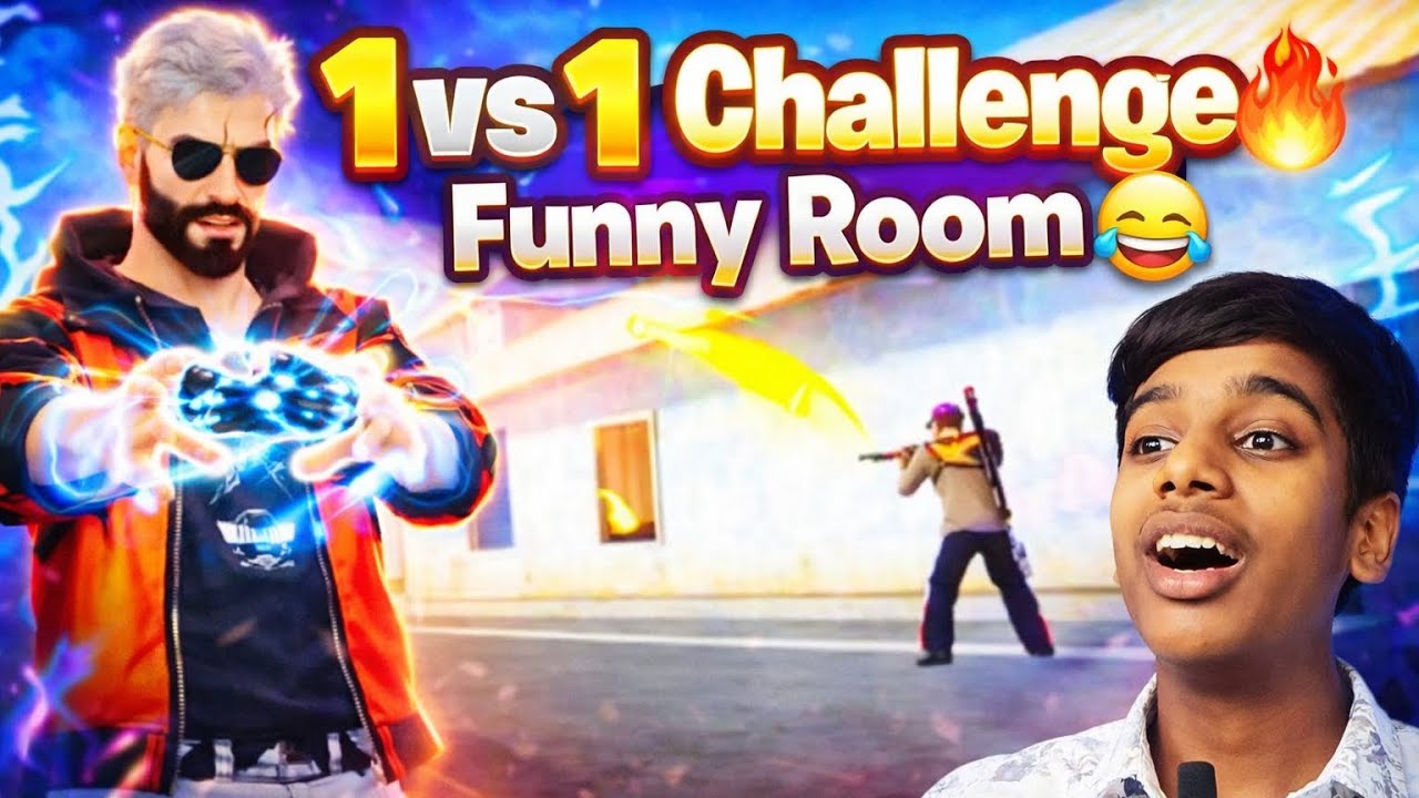THE FF TELUGU |1vs1 challenge 🔥| funny room 😂|PANDU FF GAMING 🔥| DON'T MISS END 