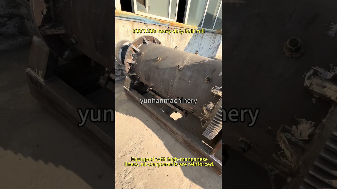 600*1200 heavy-duty ball mill#ballmill #grinding  #goldmining  #goldore  #goldrush  #tanzania