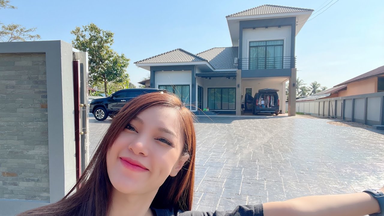 EP.246 นุ่นน้อยและทองเบสกลับบ้านที่อำนาจเจริญ ชมพื้นบ้านใหม่ หรูหราหมาเห่ามาก! | นุ่นธิดาพร สายรักษ์