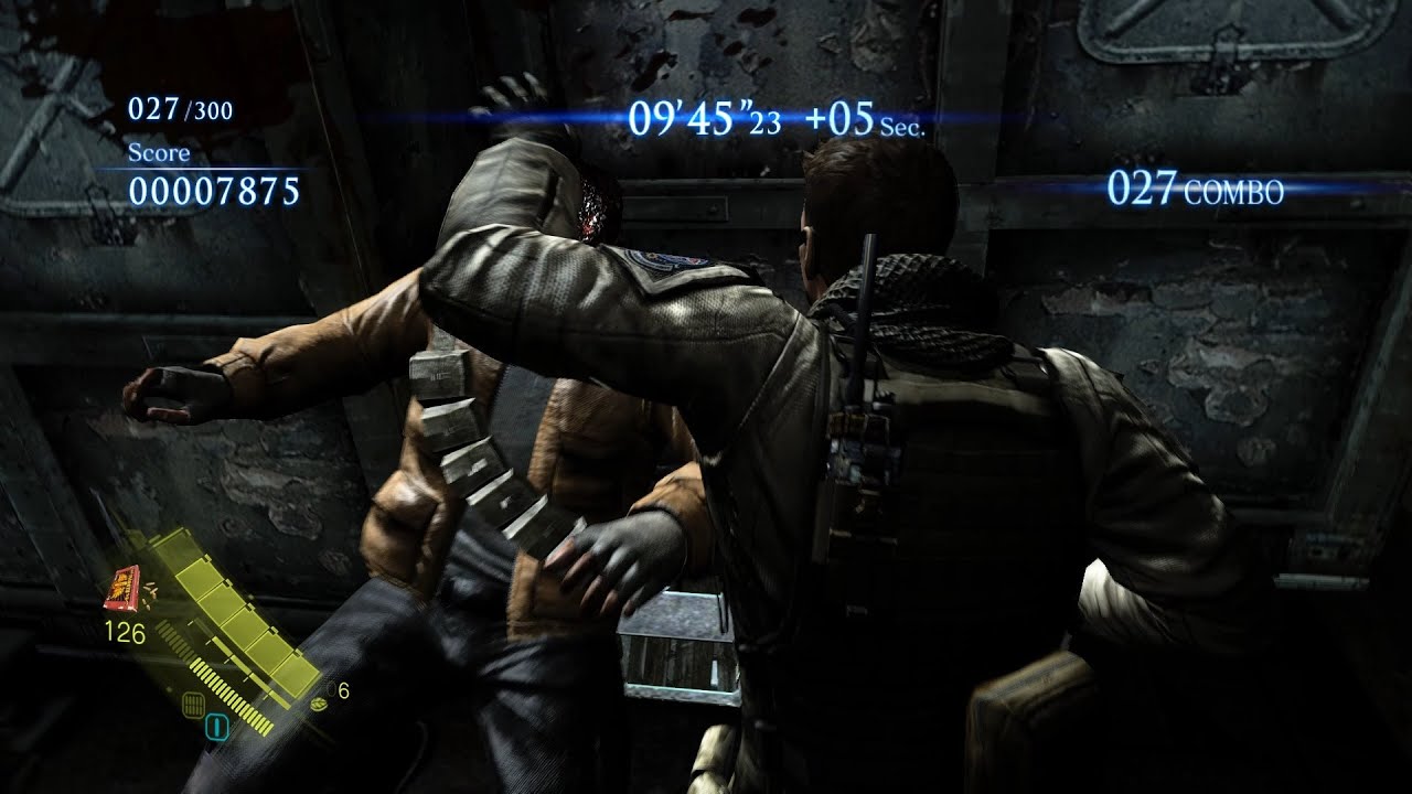 Resident Evil 6 (Biohazard 6) - The Mercenaries No Mercy - Steel Beast - Piers 300 combo