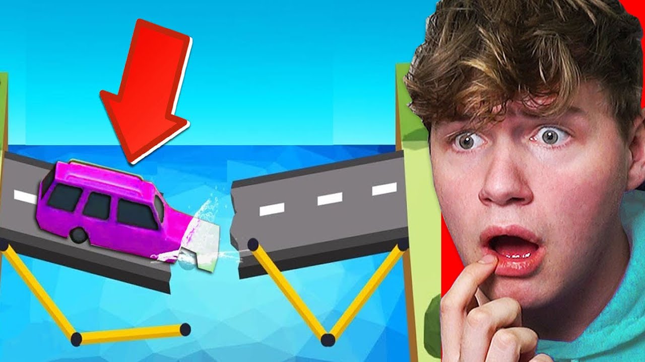 BRUG BOUW SIMULATOR SPELEN! (poly bridge)
